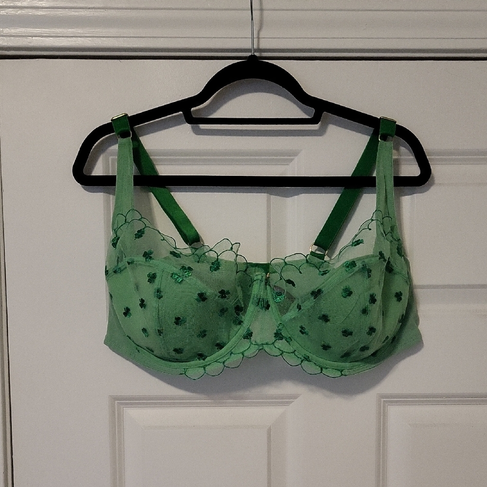 Adore Me Emerald Lace Bra